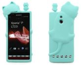CASE SONY ERICSSON XPERIA - SILICONE CAT - BLUE